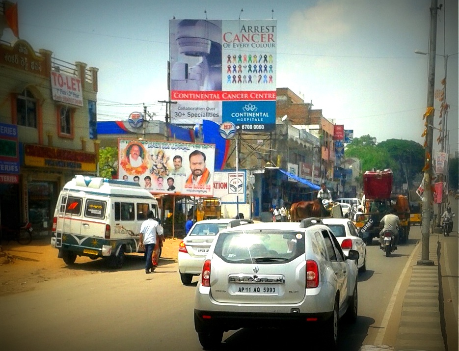 Billboards Ads In Champapet Hp Petrol Pump